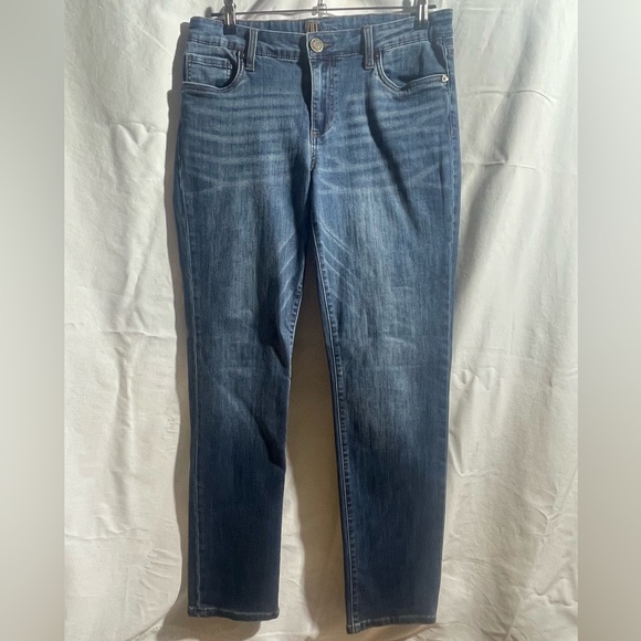 Kut from the Kloth Straight Leg Blue Jeans - Picture 1 of 7